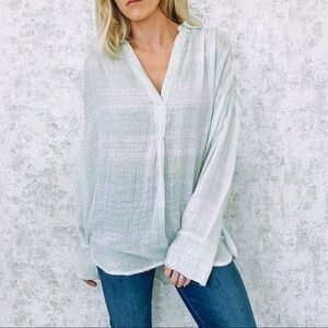 Free People Fearless Plaid Top